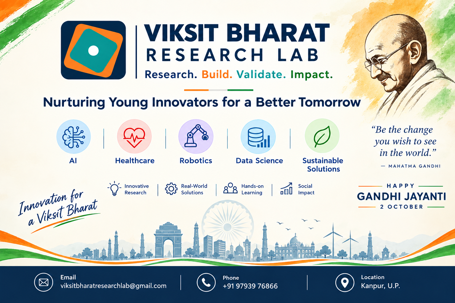 Happy Gandhi Jayanti from Viksit Bharat Research Lab